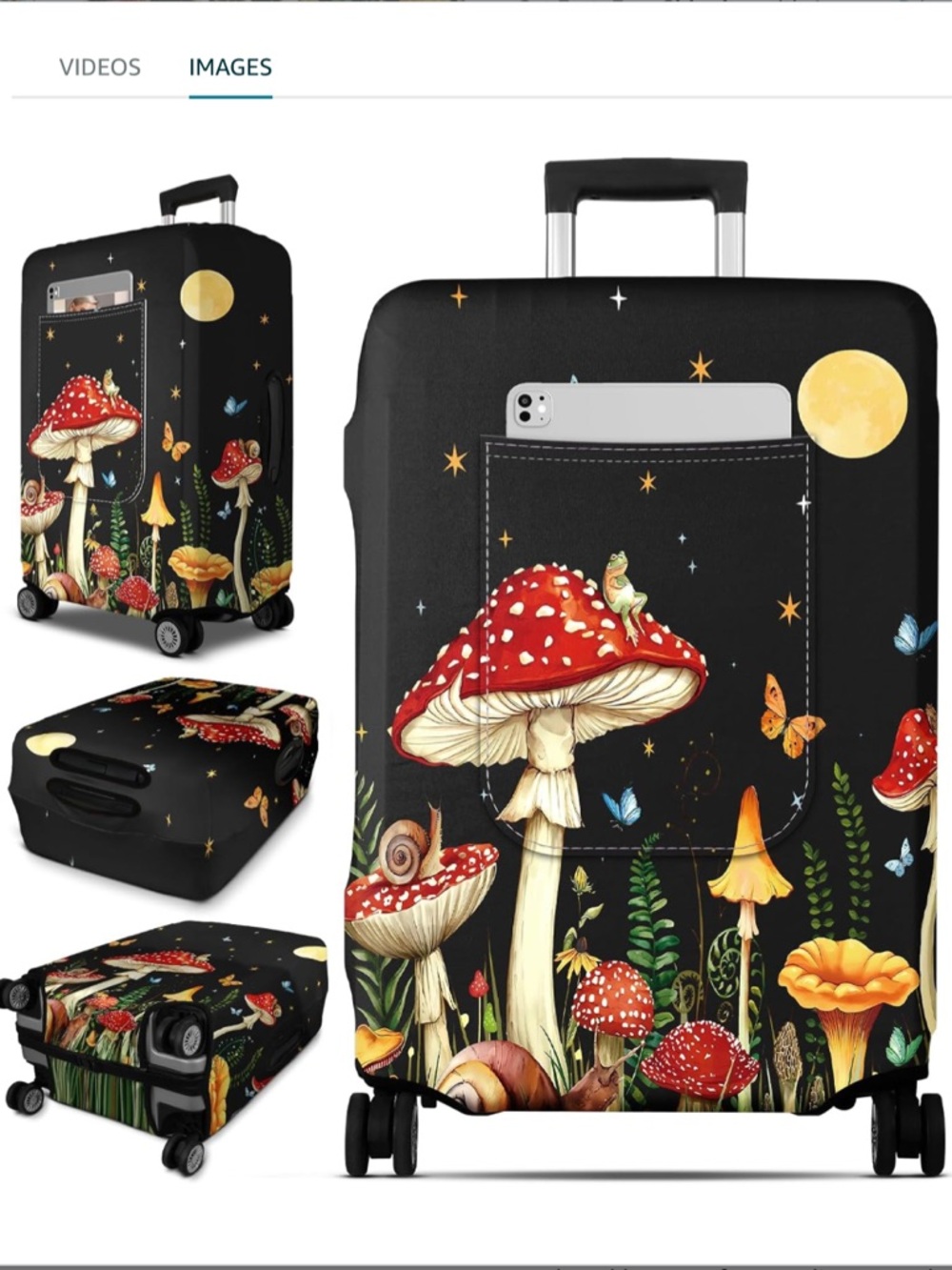Luggage Cover for 22”-24” suitcases with large front pocket